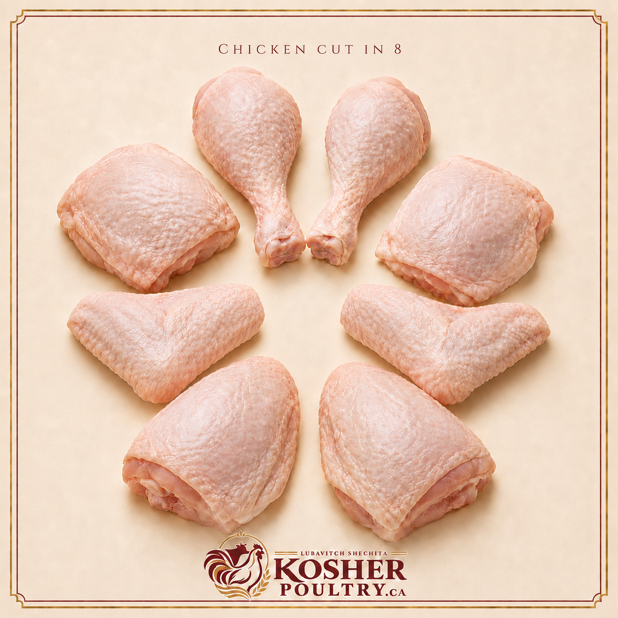 Chicken Cut in 8 (Split)